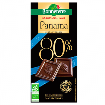 Chocolat noir Panama 80% BIO, 80g