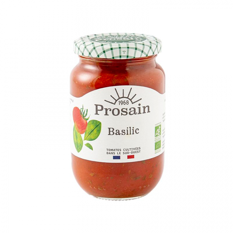 Sauce tomate basilic BIO, 370g