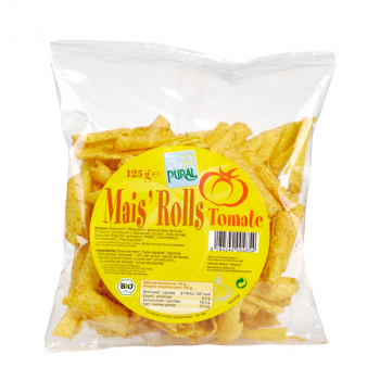 Chips maïs rolls tomate BIO, 125g
