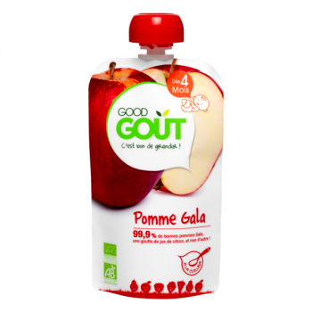 Compote pomme gala BIO, 120g