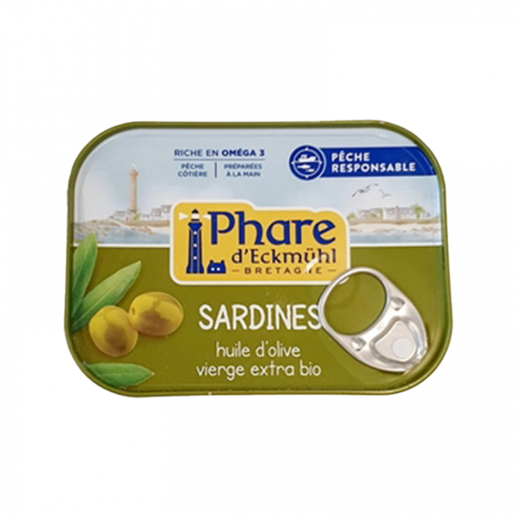 Sardines dans l'huile d'olive 120 g - Poisson en conserve