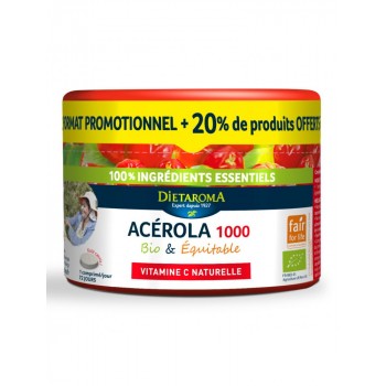 Offre Acerola 1000 pilulier 72 comprimés BIO