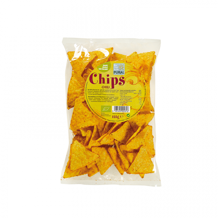 Chips 'O Maïs Chili BIO, 125g