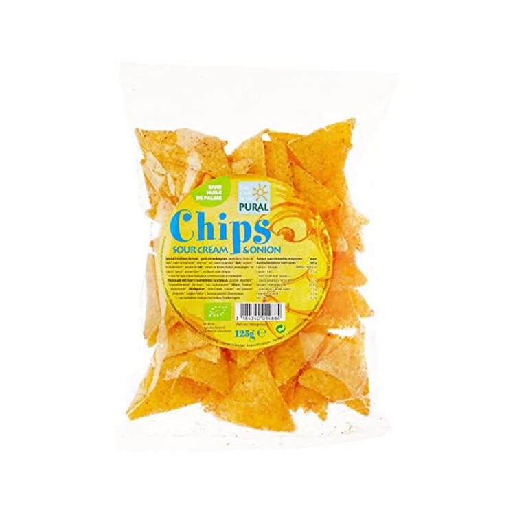 Chips 'O Maïs Oignon & Crème BIO, 125g