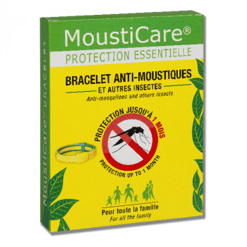 Bracelet jaune/vert anti-moustiques