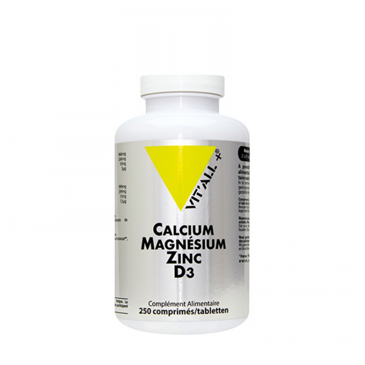 Calcium Magnésium Zinc D3, 90 comprimés