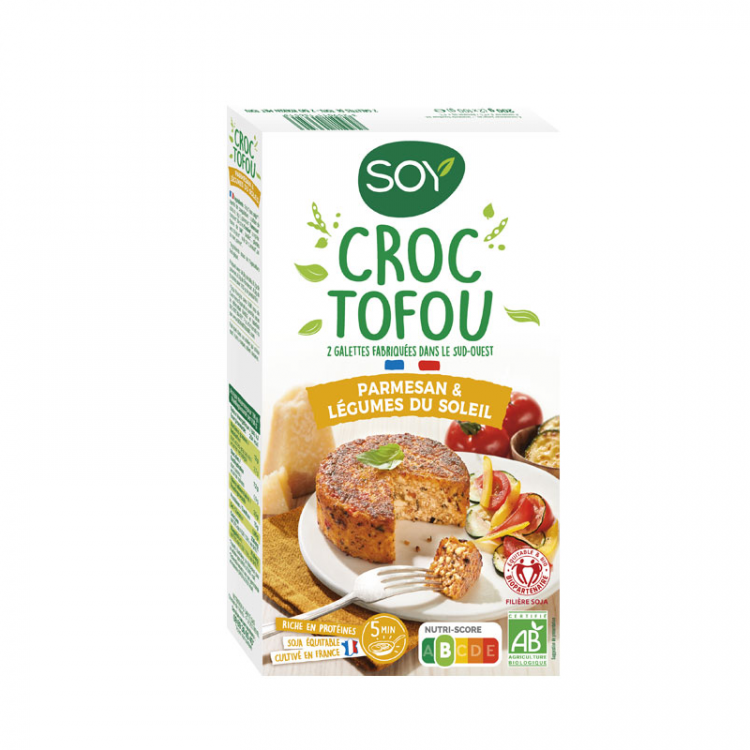 Croc tofou parmesan & légumes du soleil BIO, 2x100g