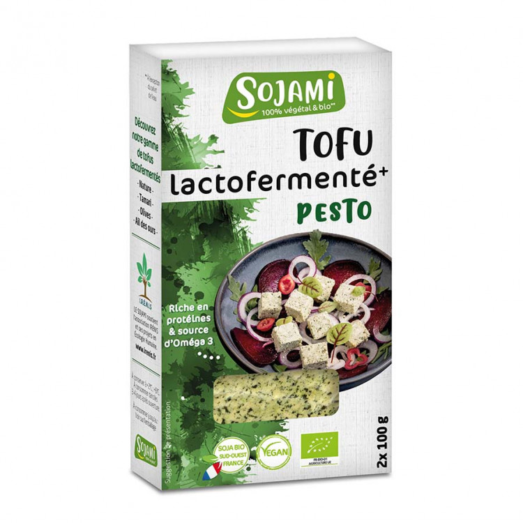 Tofu lactofermenté au pesto BIO, 200g