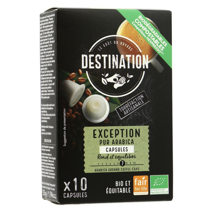 Café capsules Exception BIO, x10