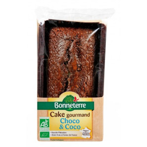 Cake gourmand chocolat et coco BIO, 250g