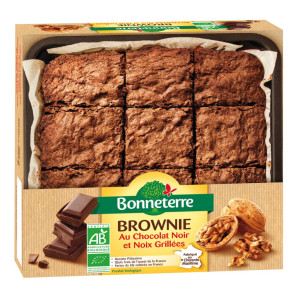 Brownie au chocolat noir et noix grillées BIO, 285g