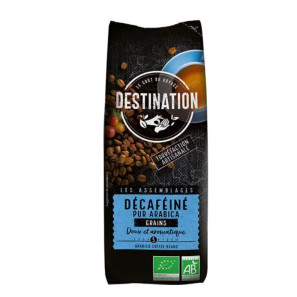 Café décaféiné grains pur arabica BIO, 250g