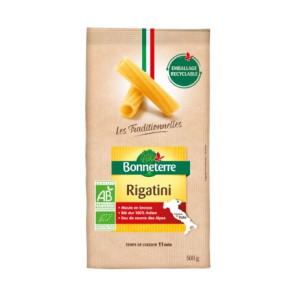 Pâtes Rigatini BIO, 500g