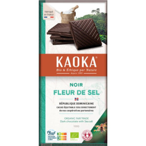Chocolat noir 70% fleur de sel BIO, 100g