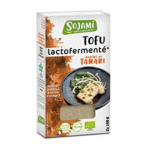 Tofu lactofermenté mariné...