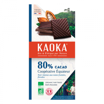 Chocolat noir 80% Cacao BIO, 100g