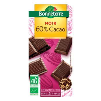 Chocolat noir 60% BIO, 100g
