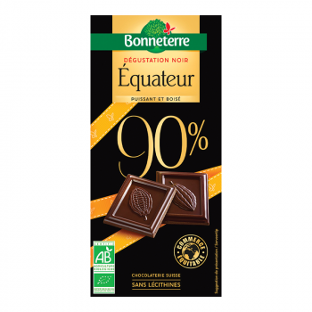 Chocolat Origine noir Equateur 90%, 70g