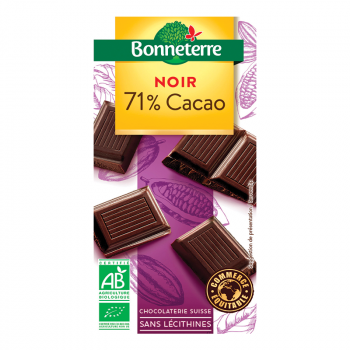 Chocolat noir 71% cacao...
